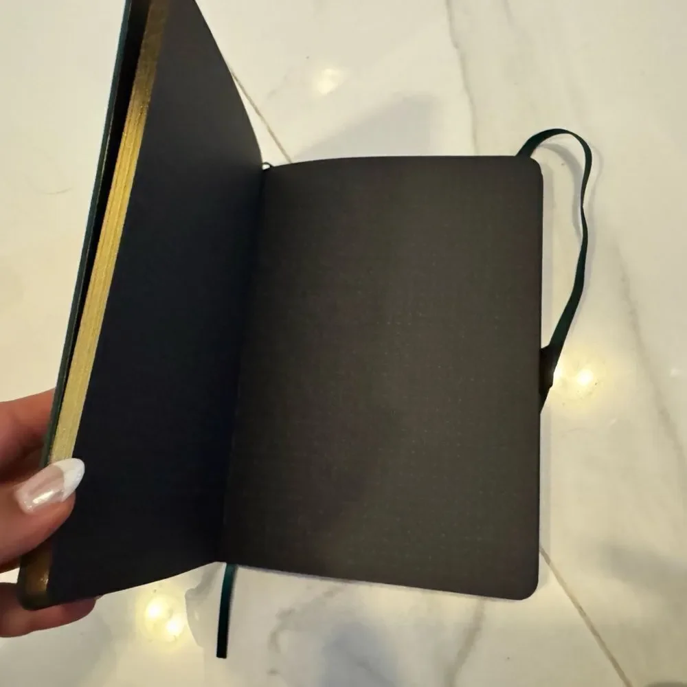 Archer and olive  Green Journal with Gold Leaf Design#21